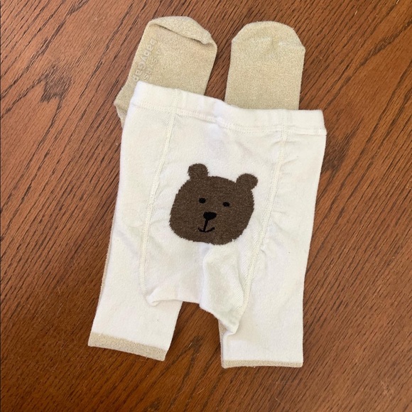 baby tights gold